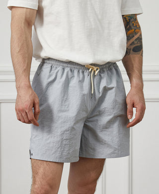 5-Inch Nylon Swim Shorts - Light Gray