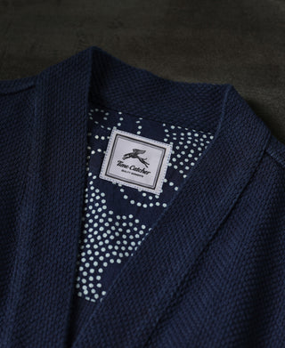 Indigofarbene Sashiko-Kendo-Jacke