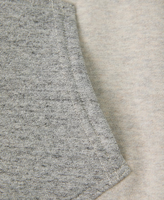 Lot 117 Double V-Gusset After Hoodie - Oatmeal/Gray