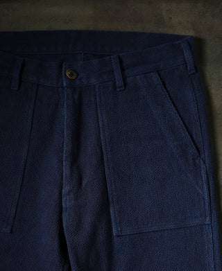 OG-107 Fatigue Pants - Indigo-Dyed Sashiko Version