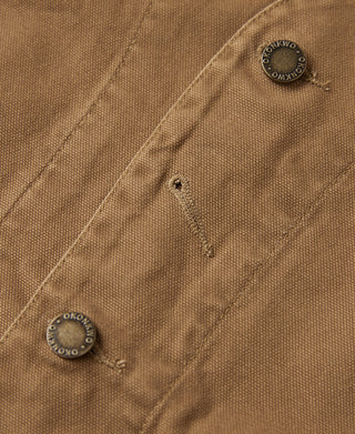 Canvas Work Vest - Brown