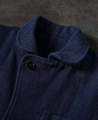 Indigo-Dyed Sashiko Work Jacket