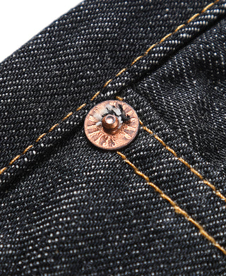 14 oz Selvedge Basic Straight-Fit Jeans - Black