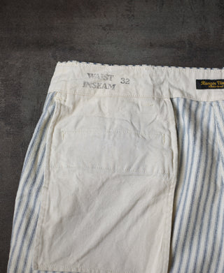 1940s 9 oz Stripe Denim Chino Trousers