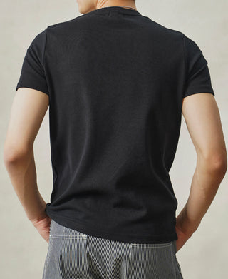 Slim Fit Crew Neck T-Shirt - Black