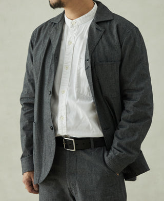 Black Chambray Work Jacket