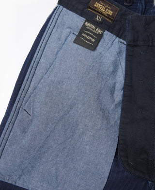 1920s Indigo Corduroy Work Pants