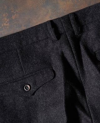 1930s Charcoal Gray Tweed Pleated Trousers