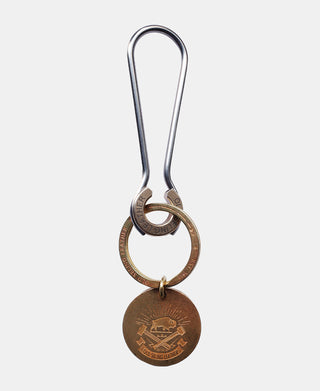 Mechanic Style Brass Tag Key Chain