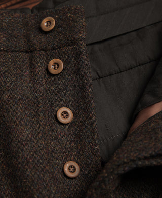 1920s Chocolate Brown Tweed Trousers