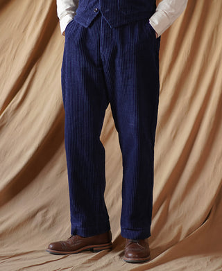 1920s Indigo Corduroy Work Pants