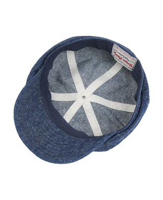 Pearl Yarn Denim Newsboy Cap