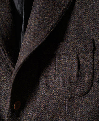 1930s Chocolate Brown Tweed Safari Jacket