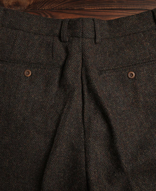 1920s Chocolate Brown Tweed Trousers