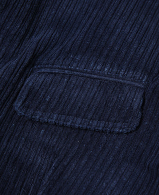 1920s French Indigo Corduroy Suit Jacket